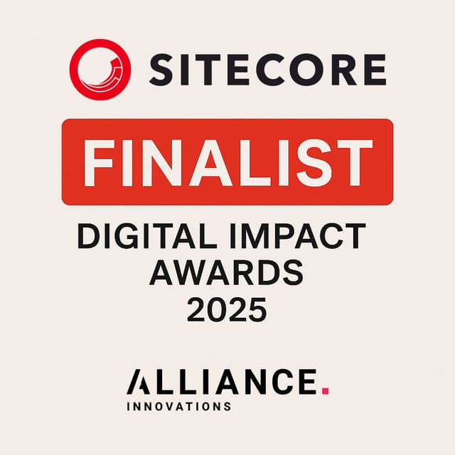 Alliance Innovations Finalist for Sitecore Digital Impact Award 2025